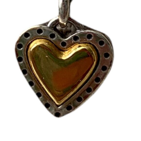 Brighton Rendezvous Heart Necklace in Two Tone Metal - Picture 3 of 4